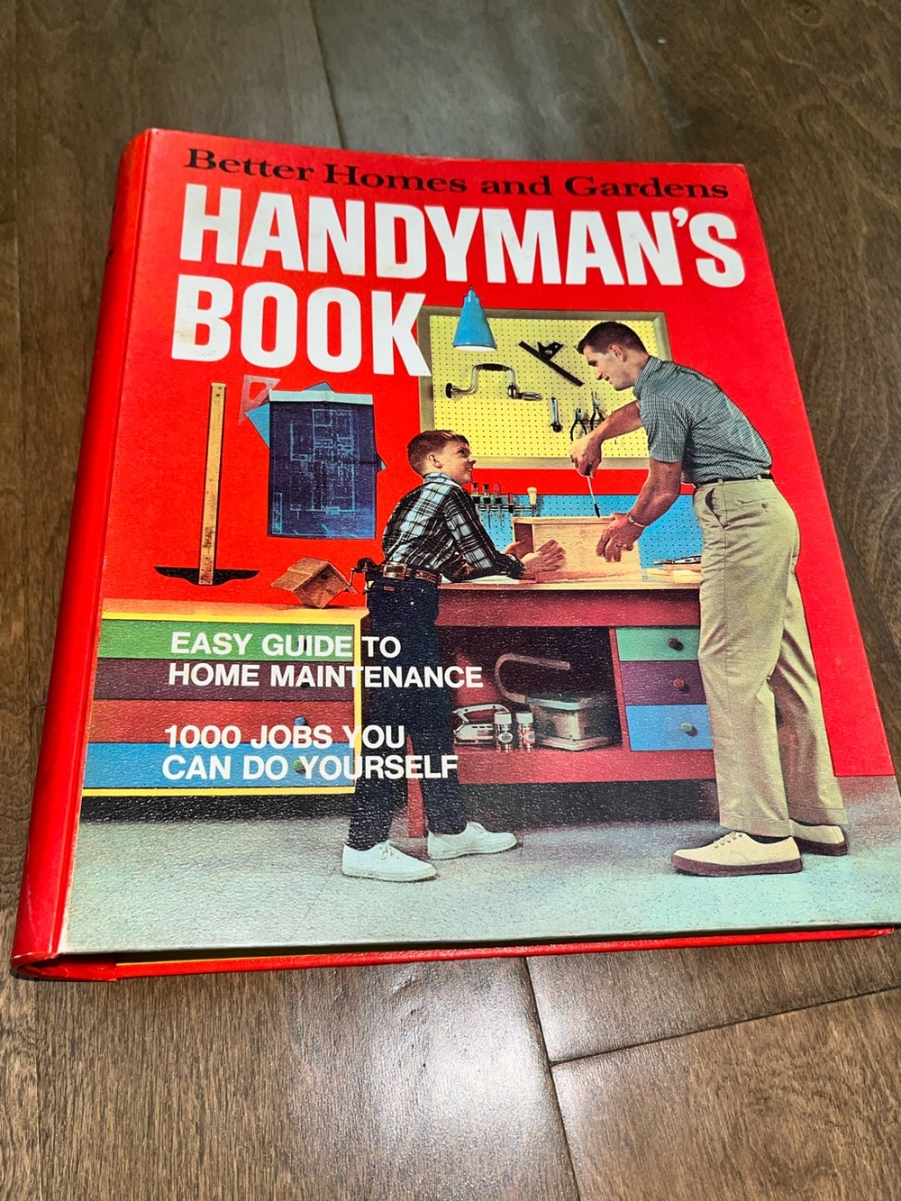 Vintage 1970 Better Homes and Gardens Handyman's Book 5 Ring Binder Hardcover.